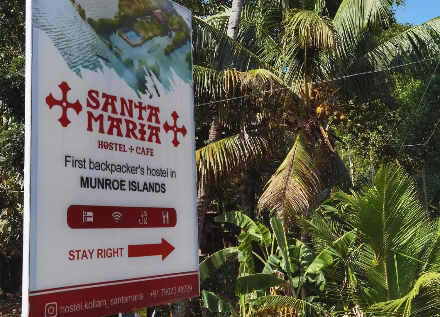 Santa Maria Hostel Munroe Island Mundrothuruth 0*,  Indie